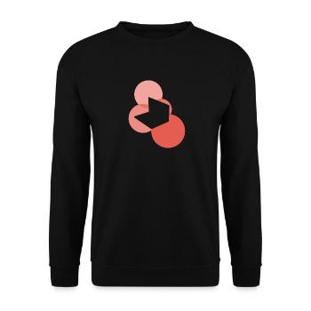 Blogging Blogging Blogger - Unisex Pullover - Schwarz - Vorne - Alina (178cm) & Michal (187cm)