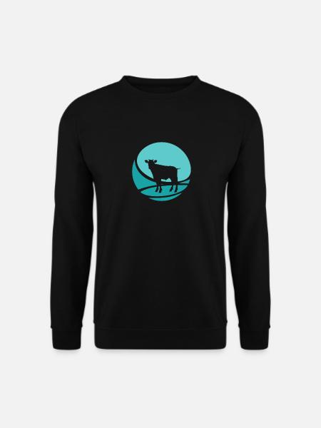 Milch Rind Milch - Unisex Pullover - Schwarz