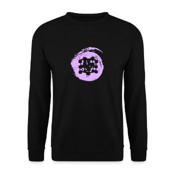Cryptowährung Cryptocurrency Coin - Unisex Pullover - Schwarz - Vorne - Alina (178cm) & Michal (187cm)