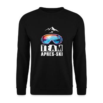 Lunettes d’équipe après-ski - Sweat-shirt Unisexe - noir - Devant - Alina (178cm) & Michal (187cm)
