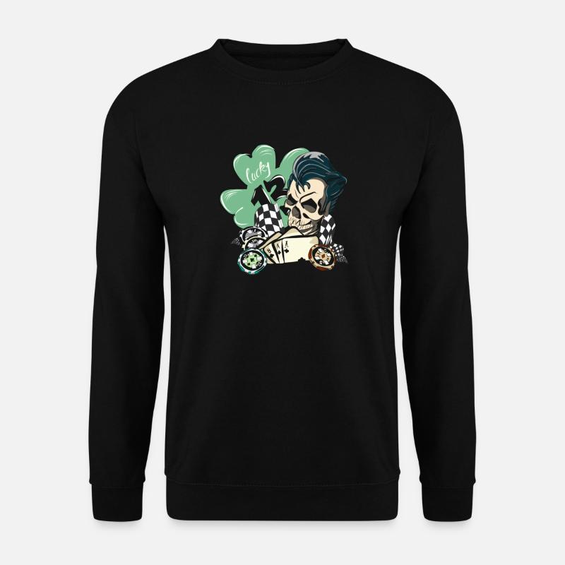 lucky13 Rockabilly Poker - Unisex Pullover - Schwarz