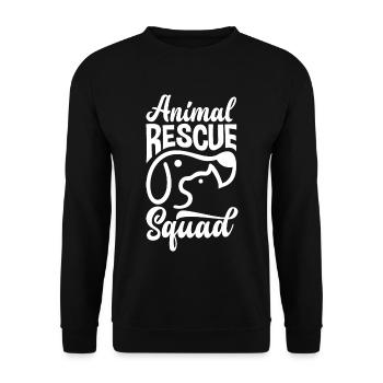 Animal Rescue Squad - Unisex Sweatshirt - black - Front - Alina (178cm) & Michal (187cm)