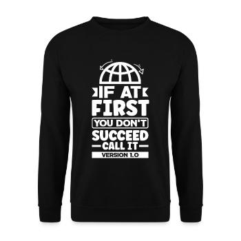 Regardons les données si tout ce que nous avons est une opinion - Sweat-shirt Unisexe - noir - Devant - Alina (178cm) & Michal (187cm)