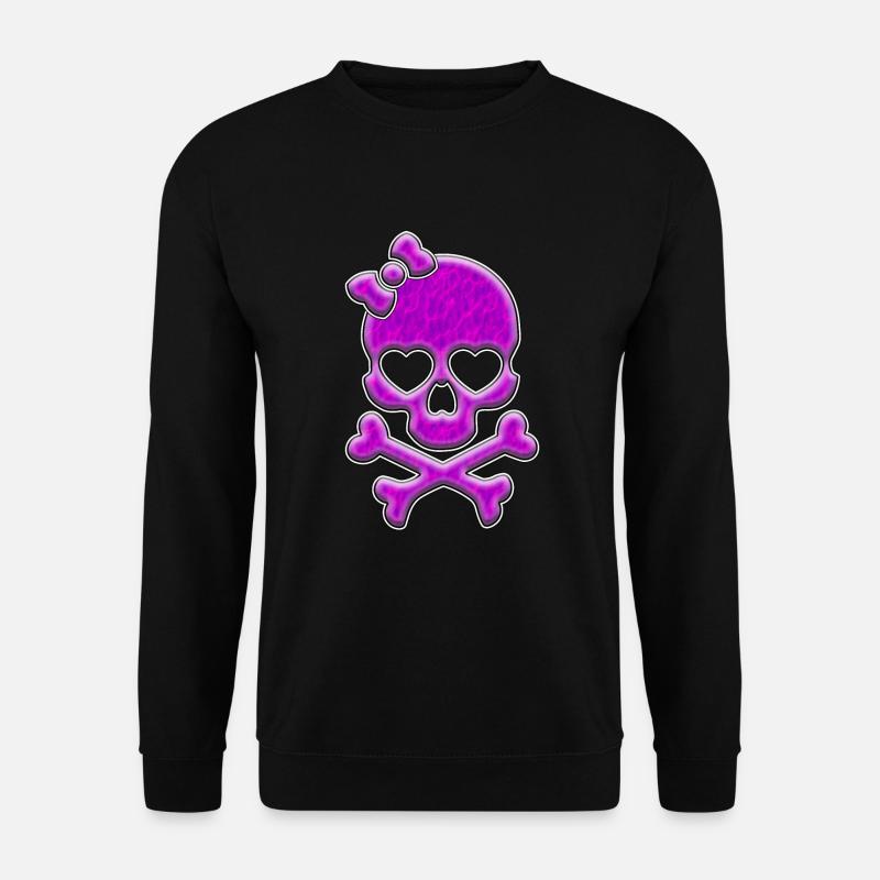 Pink Lady Skull | Schädel Totenkopf - Unisex Pullover - Schwarz