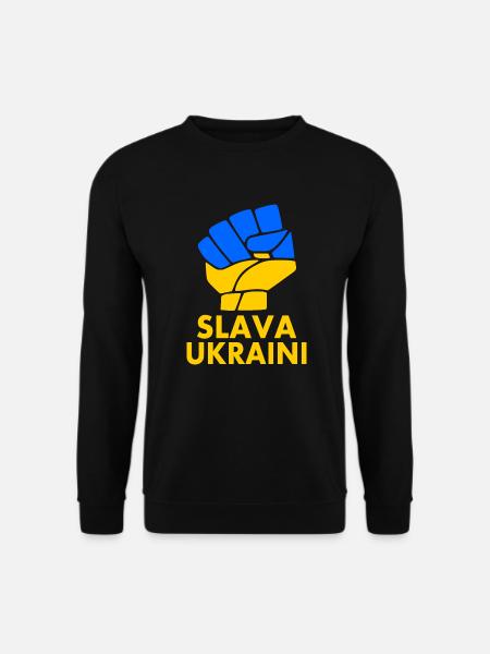 Slava ukraini - Unisex Sweatshirt - black