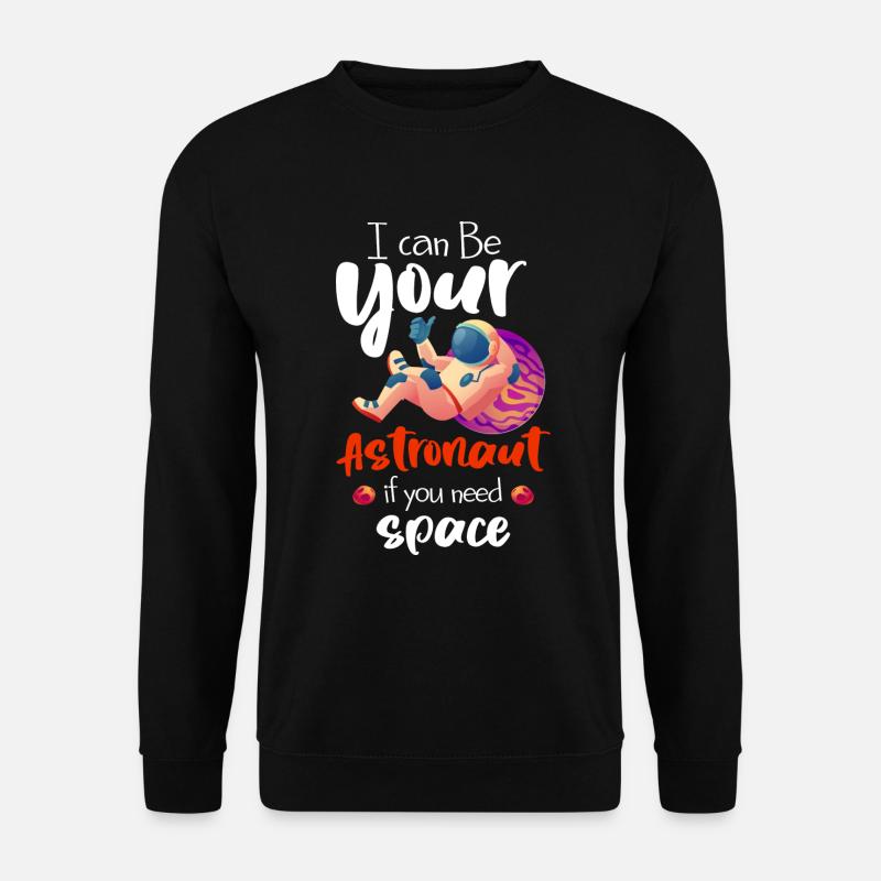 Space Logo Star Spaceman - Unisex Sweatshirt - black