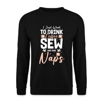Tailor Lingerie Suit - Unisex Sweatshirt - black - Front - Alina (178cm) & Michal (187cm)