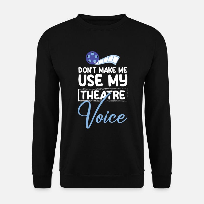 Schauspieler Maske Nerd - Unisex Pullover - Schwarz