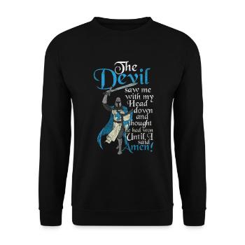 Royaume médiéval des dragons - Sweat-shirt Unisexe - noir - Devant - Alina (178cm) & Michal (187cm)