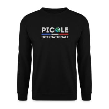 International Picole - Unisex Sweatshirt - black - Front - Alina (178cm) & Michal (187cm)