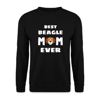 Meilleur Beagle Mama Dogs Pet Fête des mères Beagle - Sweat-shirt Unisexe - noir - Devant - Alina (178cm) & Michal (187cm)