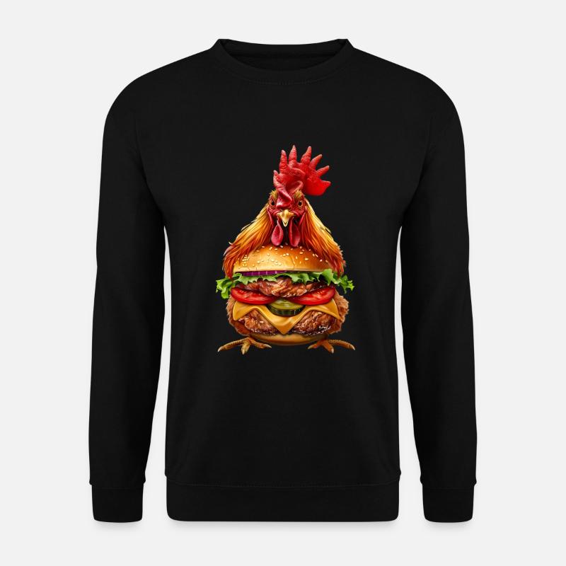 Chicken Chicken Burger - Unisex Sweatshirt - black