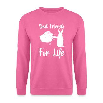 Meilleurs amis pour la vie Lapin Pâques - Sweat-shirt Unisexe - rose - Devant
