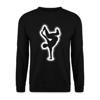 Breakdance Danse Breakdancer Enfants Breakdancer - Sweat-shirt Unisexe - noir - Devant - Alina (178cm) & Michal (187cm)