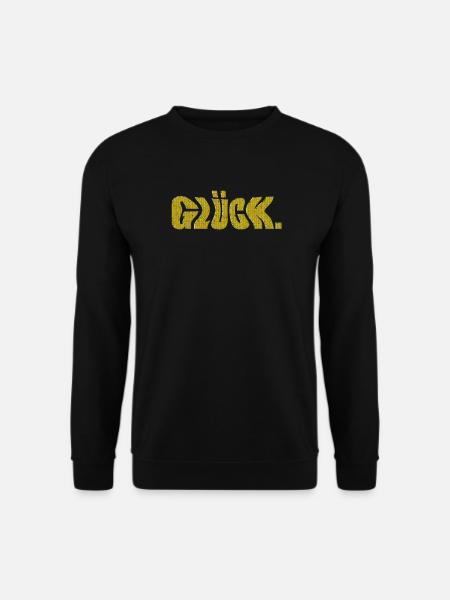 glück - Unisex Pullover - Schwarz