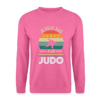 Ich kann nicht Ich habe Judo - Judoka Geschenkidee - Unisex Pullover - Pink - Vorne