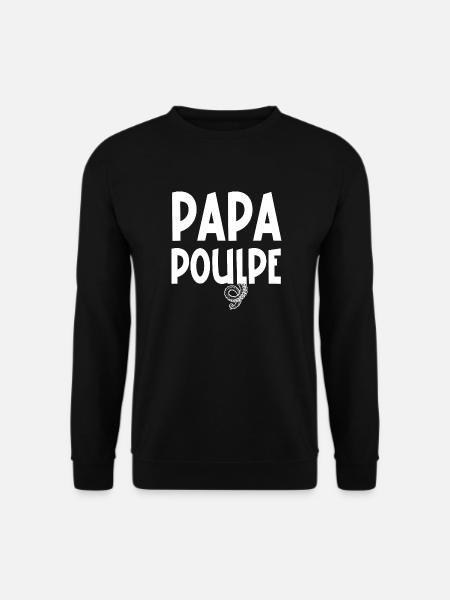 papa poulpe - Sweat-shirt Unisexe - noir