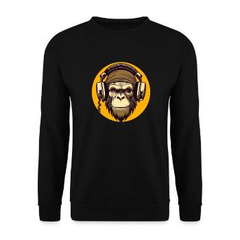Gorilla Groove - Unisex Sweatshirt - black - Front - Alina (178cm) & Michal (187cm)
