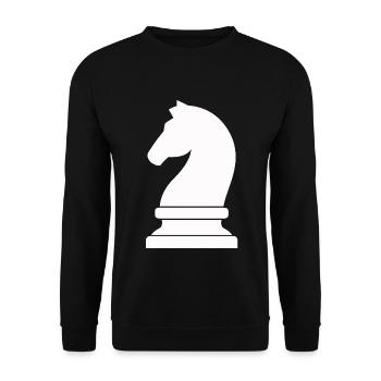 Chemise d'échecs - Sweat-shirt Unisexe - noir - Devant - Alina (178cm) & Michal (187cm)