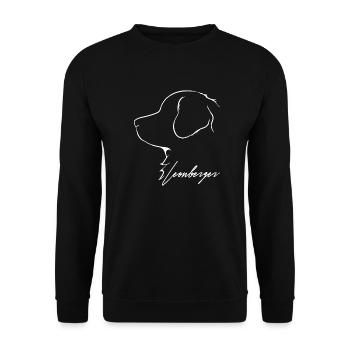 Profil LEONBERGER Idée cadeau chien pour chien Wilsigns - Sweat-shirt Unisexe - noir - Devant - Alina (178cm) & Michal (187cm)