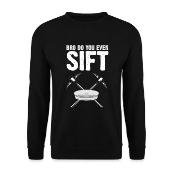 Gold Diggers Panning Gold Gold Mining Designs - Unisex Sweatshirt - black - Front - Alina (178cm) & Michal (187cm)