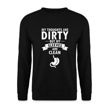 Gastric Bypass and Gastric Bypass Operation Design - Unisex Sweatshirt - black - Front - Alina (178cm) & Michal (187cm)