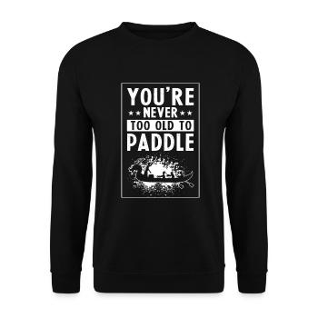Drachenboot Crew und Drachenbootfahren - Unisex Pullover - Schwarz - Vorne - Alina (178cm) & Michal (187cm)