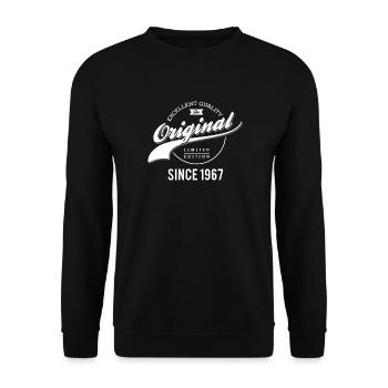 Original 1967 - Unisex Pullover - Schwarz - Vorne - Alina (178cm) & Michal (187cm)
