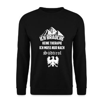 Südtirol - Unisex Pullover - Schwarz - Vorne - Alina (178cm) & Michal (187cm)