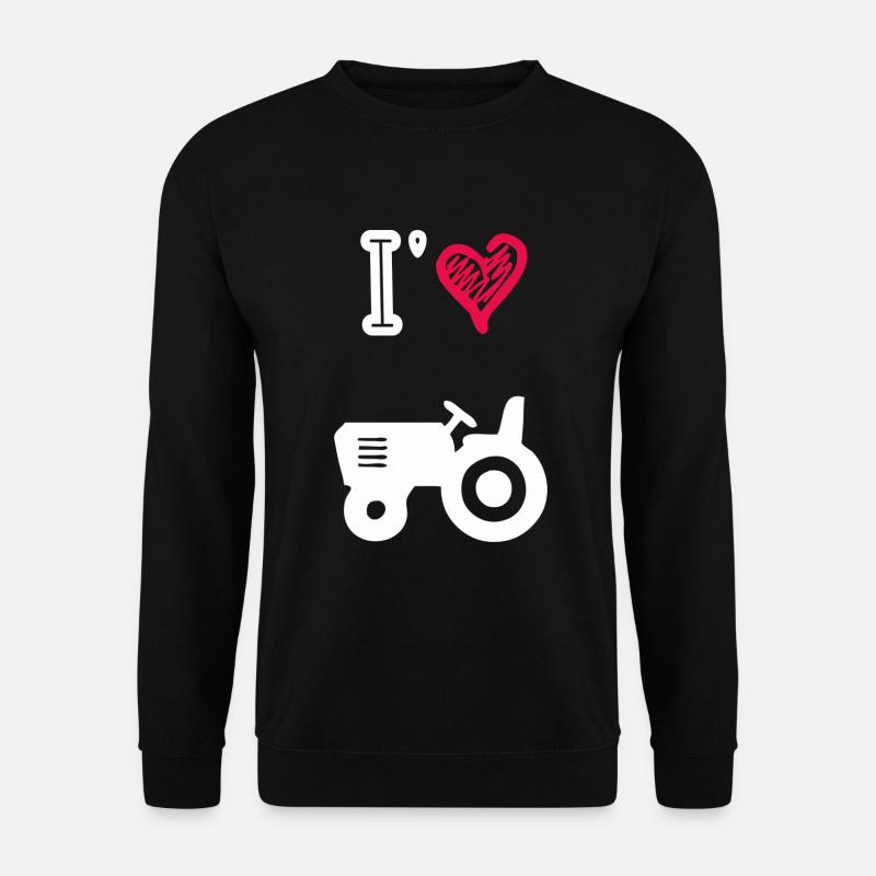 I love tractors - Unisex Sweatshirt - black