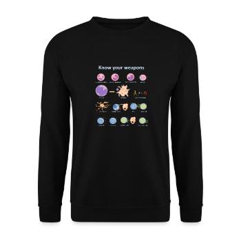 Immune system - Unisex Pullover - Schwarz - Vorne - Alina (178cm) & Michal (187cm)
