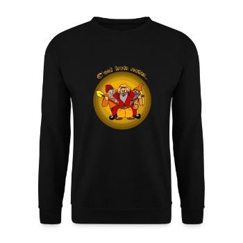 nains - Sweat-shirt Unisexe - noir - Devant - Alina (178cm) & Michal (187cm)