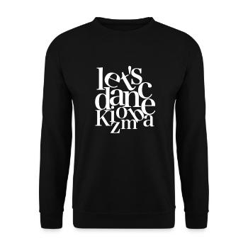 Let`s dance Kizomba - white Danceshirt - Unisex Pullover - Schwarz - Vorne - Alina (178cm) & Michal (187cm)