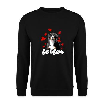 Bouvier - Sweat-shirt Unisexe - noir - Devant - Alina (178cm) & Michal (187cm)
