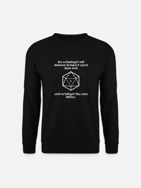 W20 - Ork - Ritter - Pech - Unisex Pullover - Schwarz