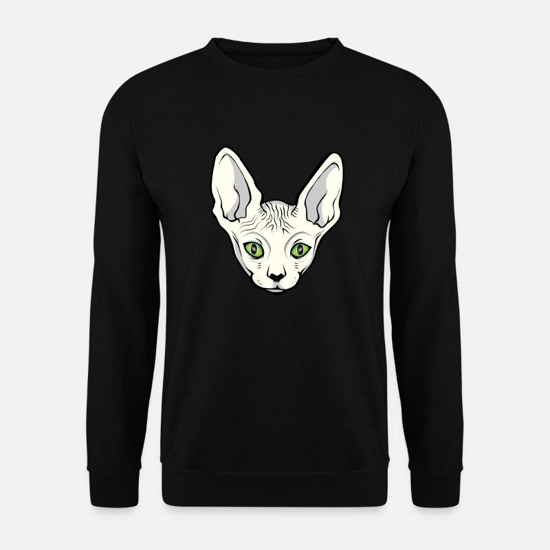 Sphynx-Katze T-Shirt - Unisex Pullover - Schwarz