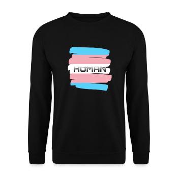 transgenre - Sweat-shirt Unisexe - noir - Devant - Alina (178cm) & Michal (187cm)