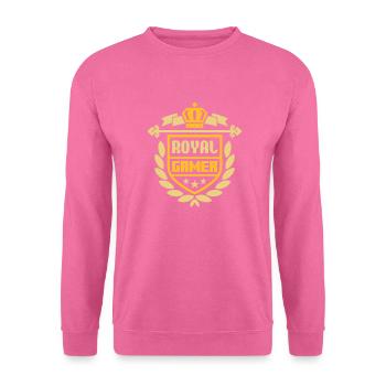 Royal Gamer (blason) - Sweat-shirt Unisexe - rose - Devant