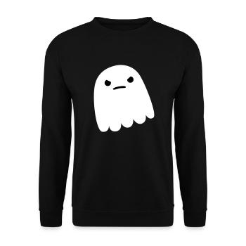 Sehr unglücklicher Geist (wütender Geist) - Unisex Pullover - Schwarz - Vorne - Alina (178cm) & Michal (187cm)