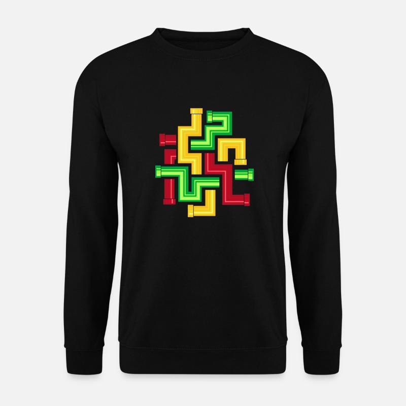 Tube Patterns - Unisex Sweatshirt - black