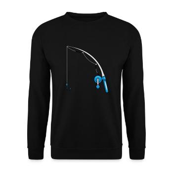 bébé enfant de pêche - Sweat-shirt Unisexe - noir - Devant - Alina (178cm) & Michal (187cm)
