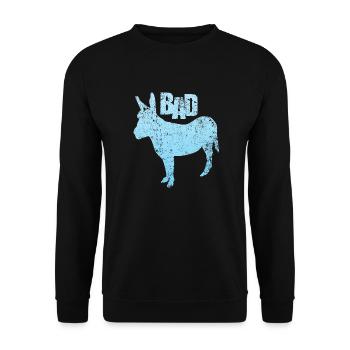 Badass - Unisex Pullover - Schwarz - Vorne - Alina (178cm) & Michal (187cm)