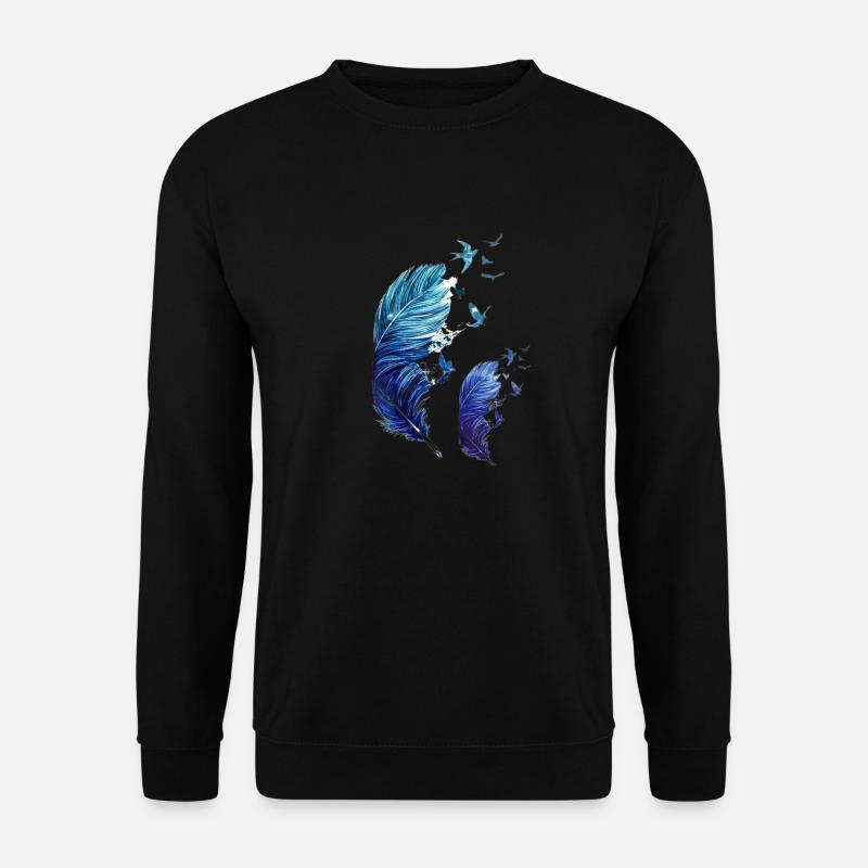 feather - Unisex Sweatshirt - black