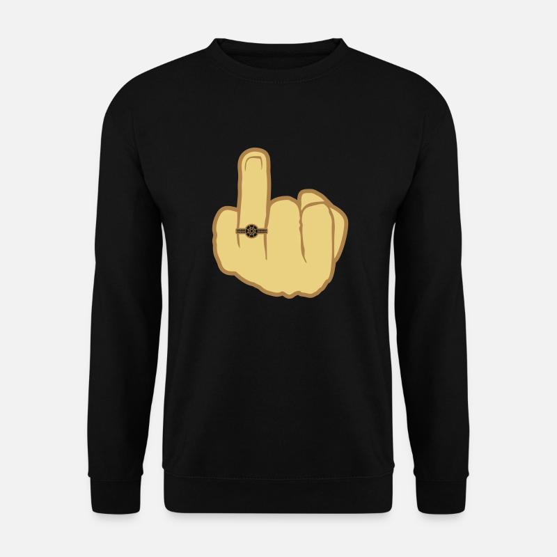 Hand Hochzeit Ehering - Unisex Pullover - Schwarz
