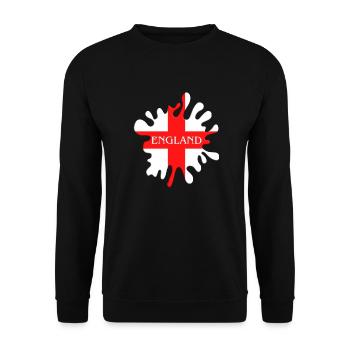 St. George englische Flagge - Unisex Pullover - Schwarz - Vorne - Alina (178cm) & Michal (187cm)
