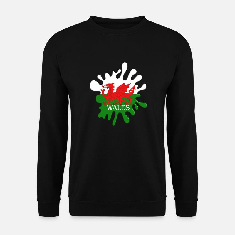 Welsh Flag - Unisex Sweatshirt - black