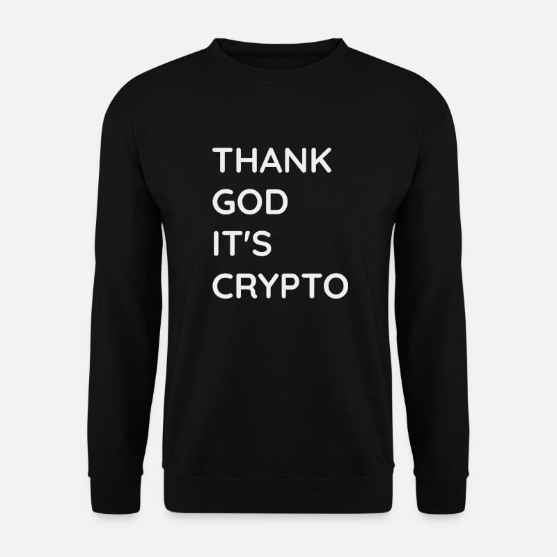 Thank God It s Crypto - Unisex Sweatshirt - black