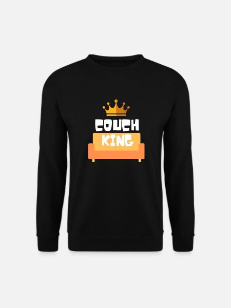 Couch King Relax Geschenk - Unisex Pullover - Schwarz