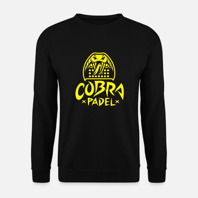 Cobra padel. Yellow version - Unisex Sweatshirt - black