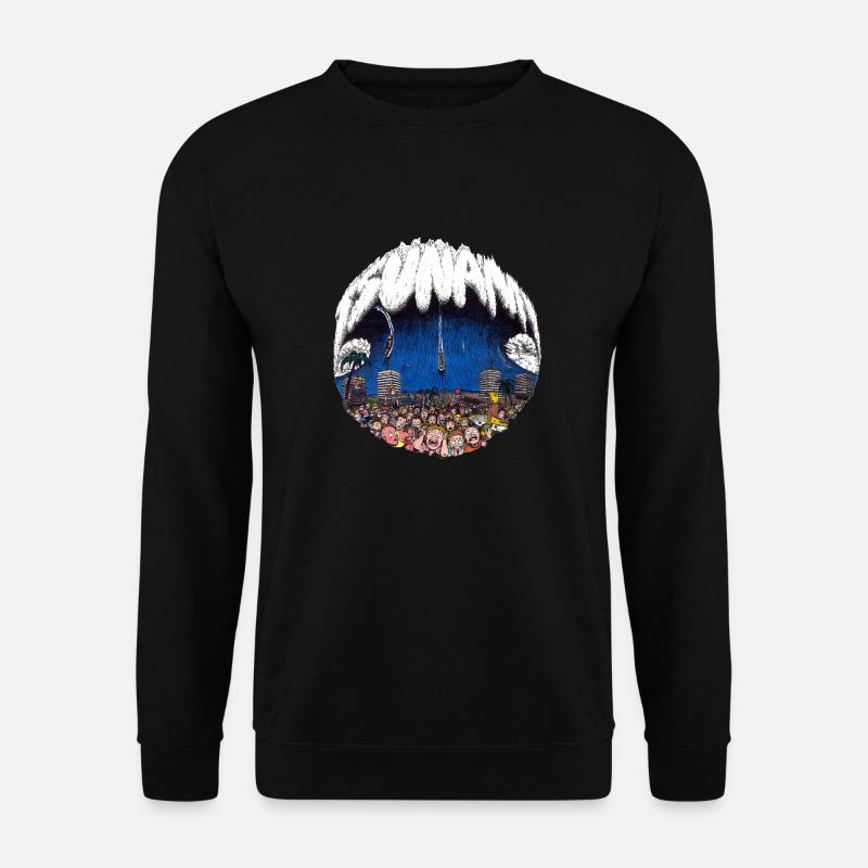 Tsunami Tunnelblick - Unisex Pullover - Schwarz